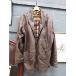 Vintage Italian leather F-40 gents jacket size L