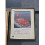 Alvis car magazine advertising print