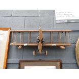 Biplane themed hanging shelf