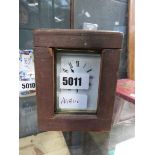 Brass carriage clock with case