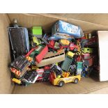 Box containing Diecast toys