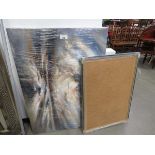 +VAT Picture frame plus a painting of the sea a/f