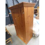 +VAT Pine single door gentleman's wardrobe