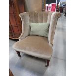 Shell back Victorian armchair