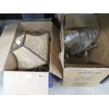 2 boxes containing quantity of light fittings