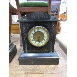 Slate mantle clock