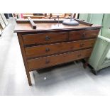 Edwardian dressing chest as found