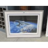 Limited edition print of USSS enterprise by Hutchins