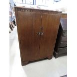 Oak double door gentlemen's wardrobe