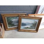 Pair of Cecil Wallinger Lake District oil paintings