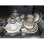 Cage containing large quantity of Wedgewood crockery