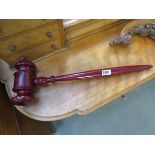 Oversized wooden gavel