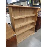 Pine open bookcase