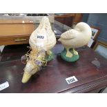 +VAT Pair of plaster ducks