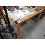 Ligne Roset drawer leaf dining table