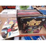 Box containig vinyl records