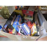 Box containing a qty of board games