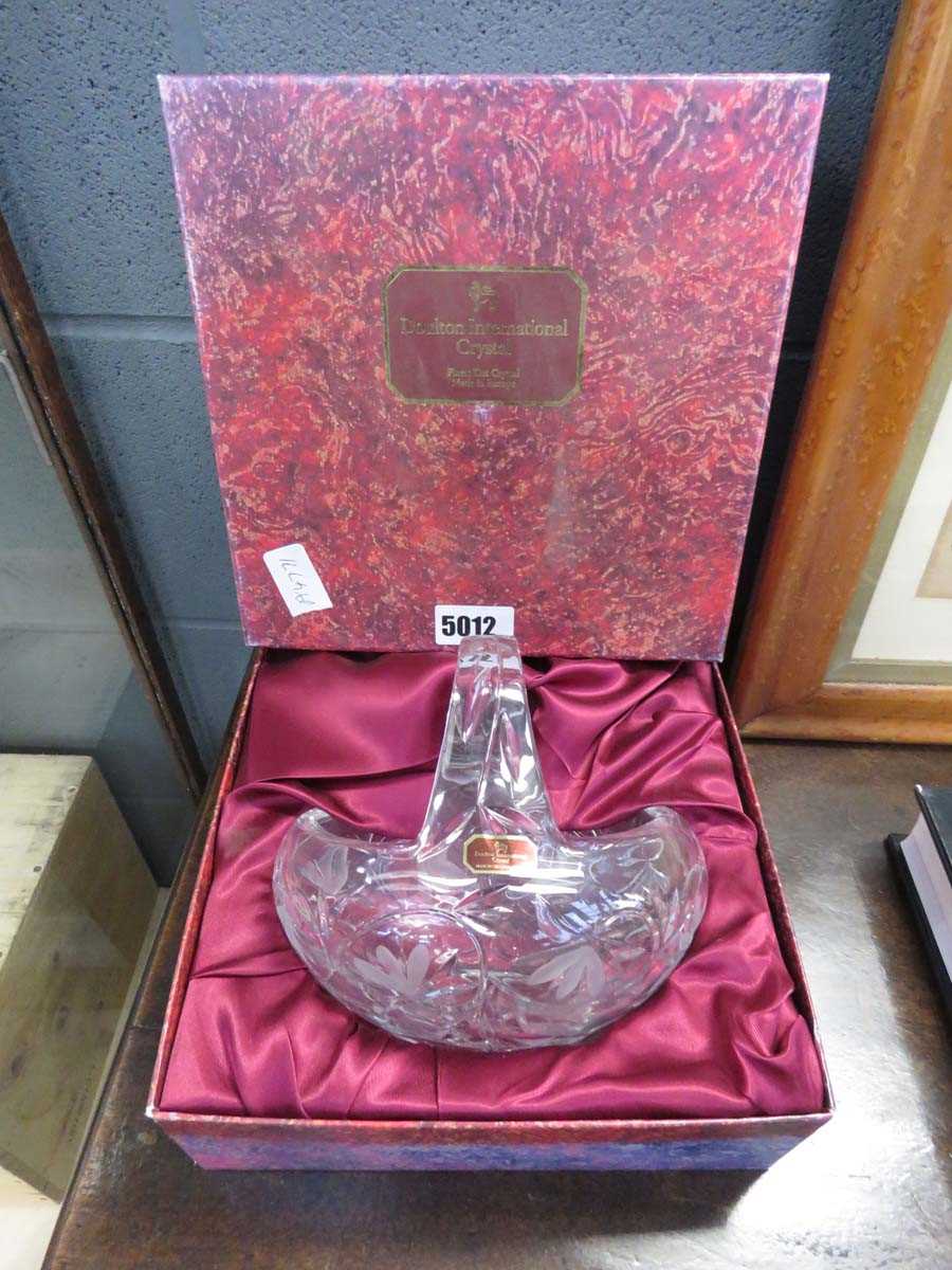 Doulton crystal basket