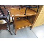 Teak 2 tier tea trolley