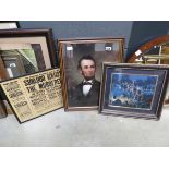 Three civil war related prints