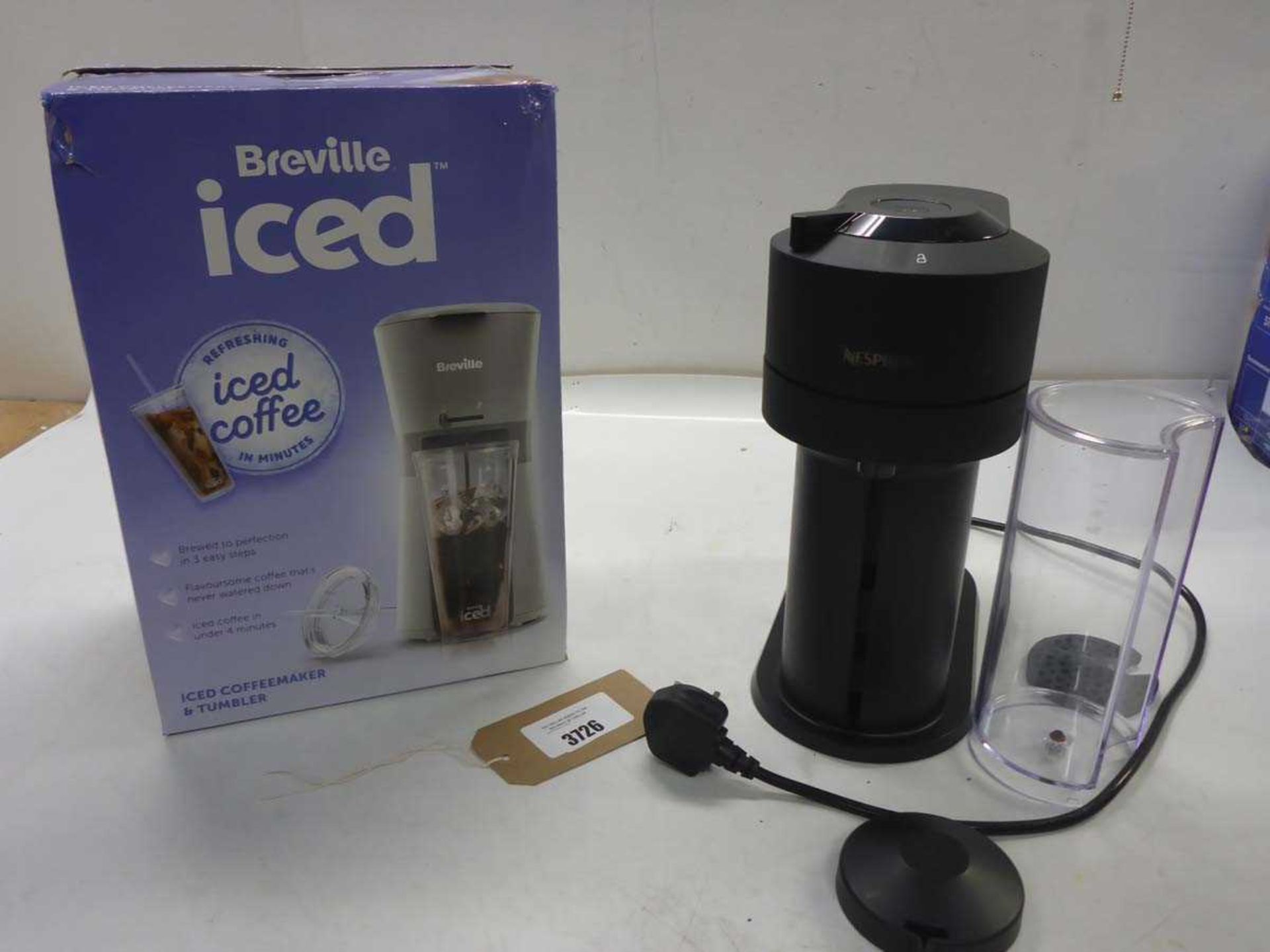 +VAT Breville Iced coffee maker & tumbler together with Nespresso coffee maker