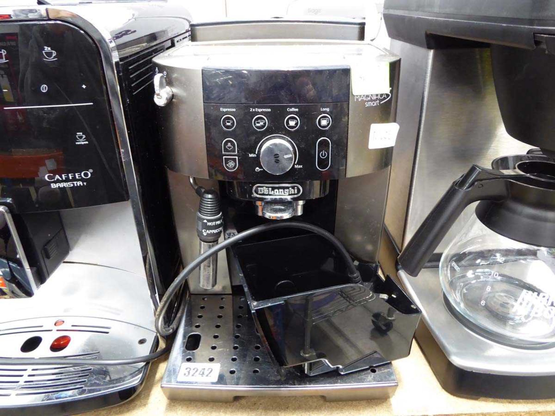 Unboxed DeLonghi coffee machine