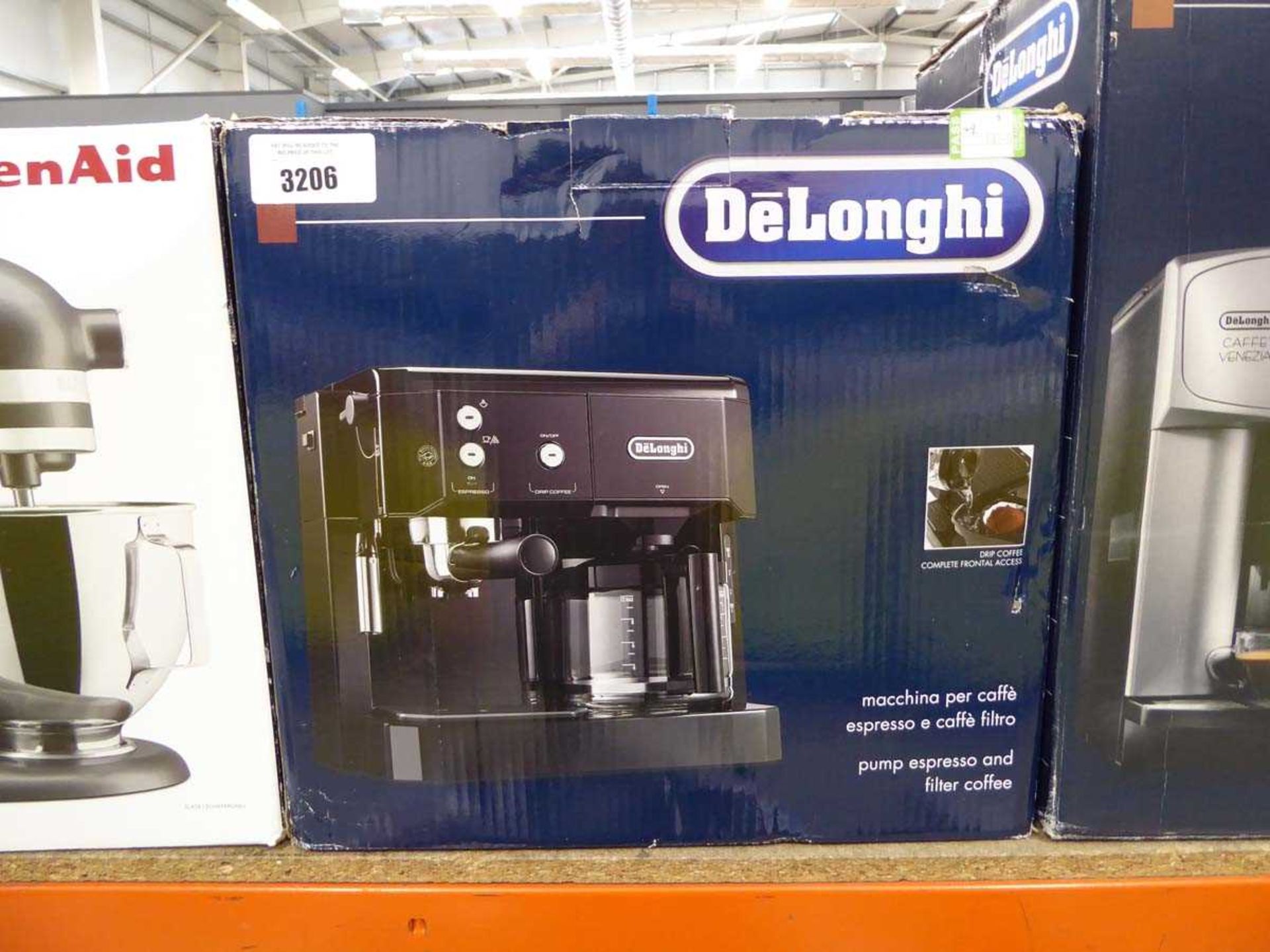 +VAT DeLonghi espresso coffee machine