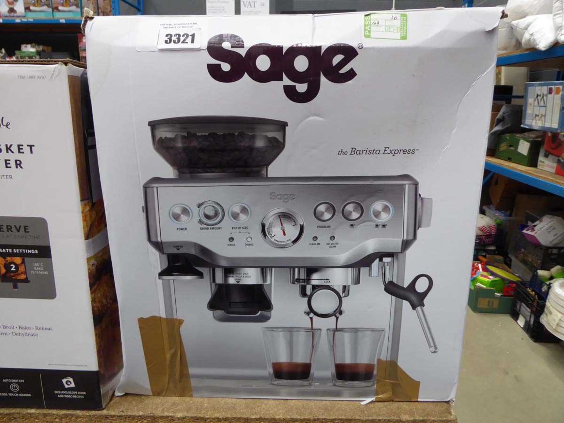 +VAT Sage Barister Express coffee machine