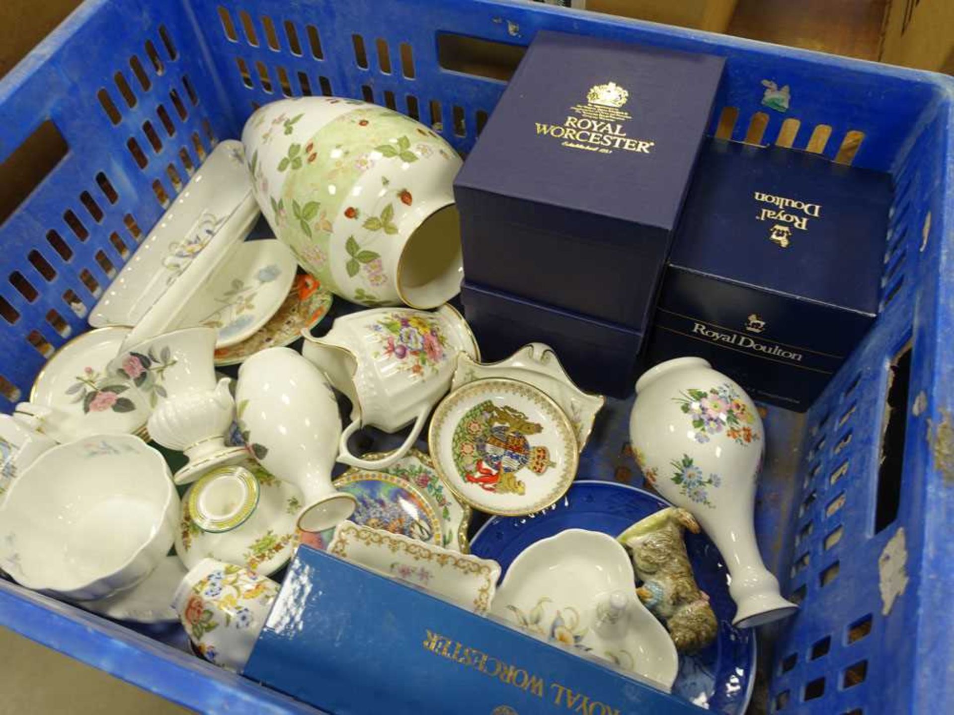 3 boxes containing large quantity of Wedgewood, Ainsley and other china - Image 3 of 4