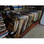 Stack of vinyl records