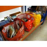 4 bags containing history books, Conan Doyle novels, railway books and commercial magazines