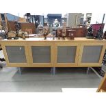 +VAT Maple finihed and glazed sideboard