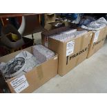 3 boxes containing Spode Delamere patterned crockery