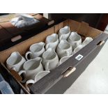 2 boxes containing Davenport water jugs and teapots