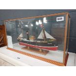 Cased model of tug boat