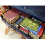 6 boxes and suitcase containing quantity of books to include The English Nation, Manual of