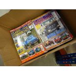 Box containing classic and vintage commercial magazines