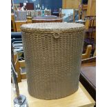 Lloyd loom style laundry basket