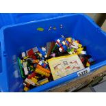 Box with quantity of Lego parts