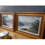 Pair of Cecil Wallinger Lake District oil paintings