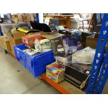 Underbay with large quantity of household goods to include record player, kitchen appliances,