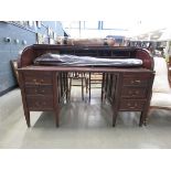 Mahogany roll top desk