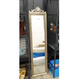 Narrow rectangular dressing mirror