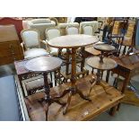 2 Edwardian occasional tables and an Edwardian 2 tier cake stand