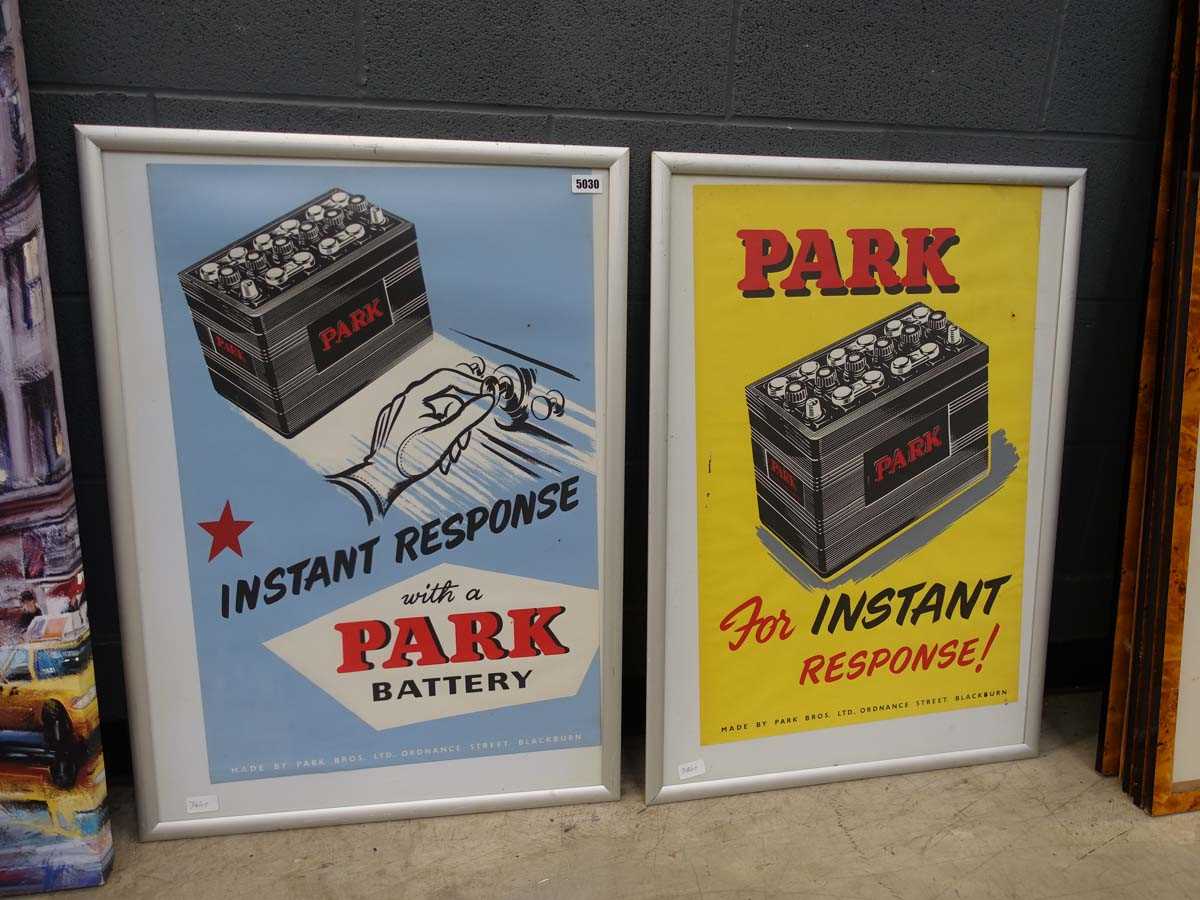 2 Park Battery advertising posters