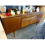 Teak sideboard with central drawers