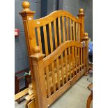 5ft pine bedstead (as found)