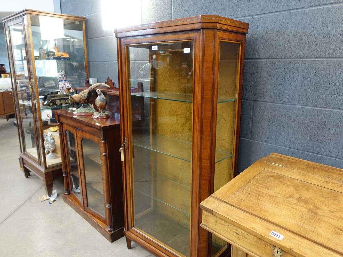 Edwardian mahogany and crossbanded display cabinet - Bild 2 aus 2