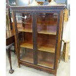 Late 19th century mahogany and glazed display cabinet