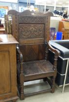17th century and later oak wainscot chair